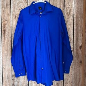 JF J.Ferrar men’s blue dress shirt